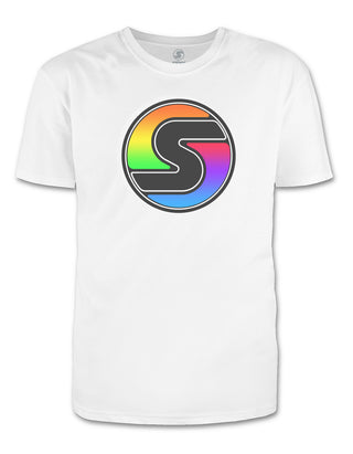 MEN'S RAINBOW "S" LOGO TEE