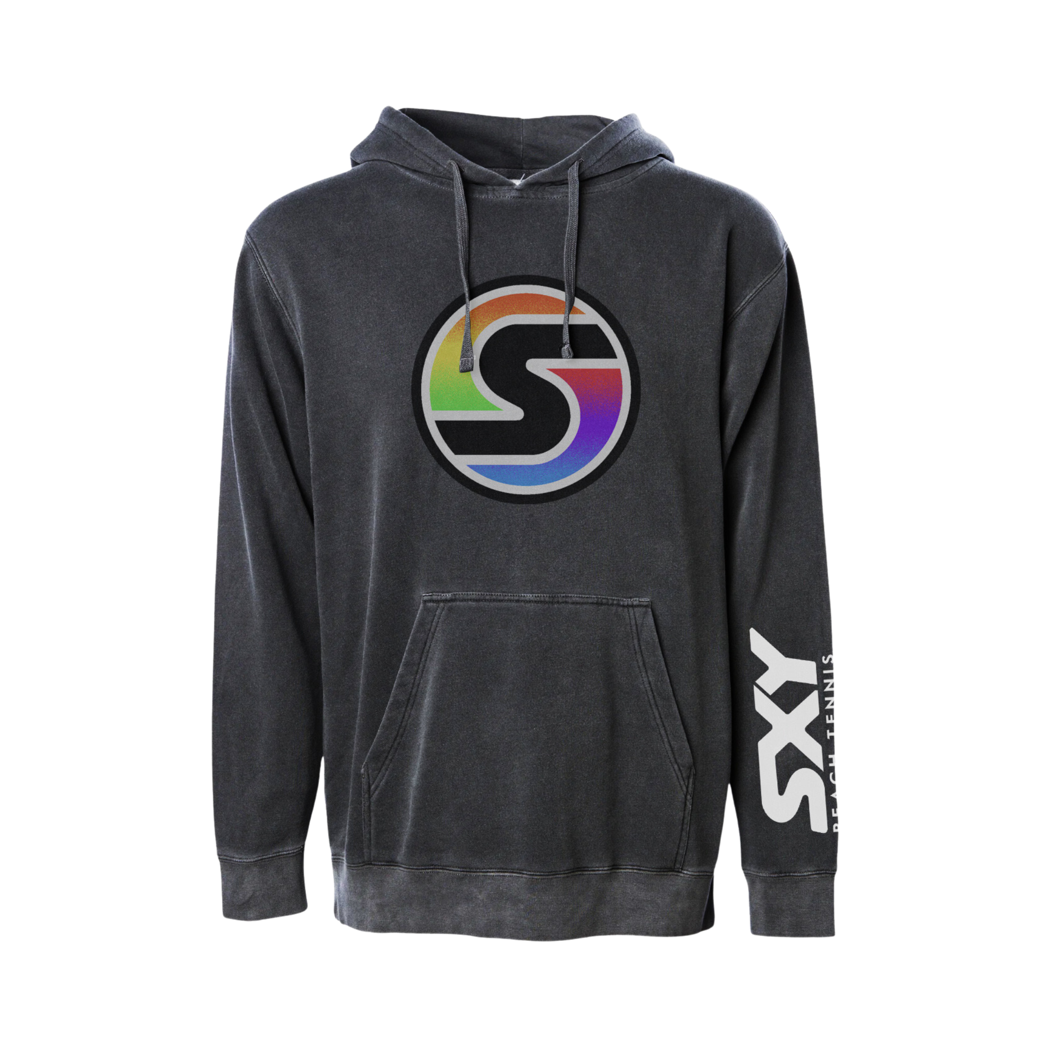 'S' Logo Pigment Dyed Hoodie