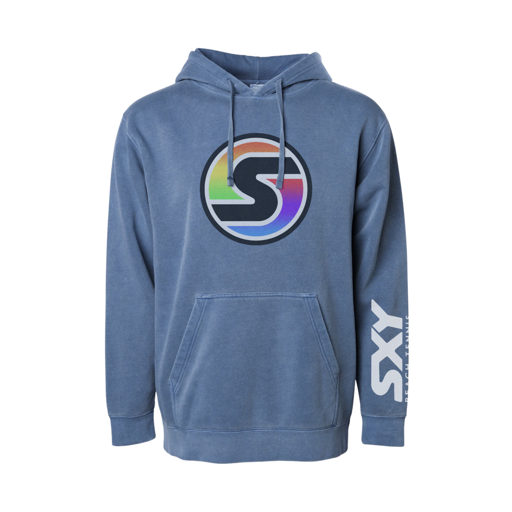 'S' Logo Pigment Dyed Hoodie