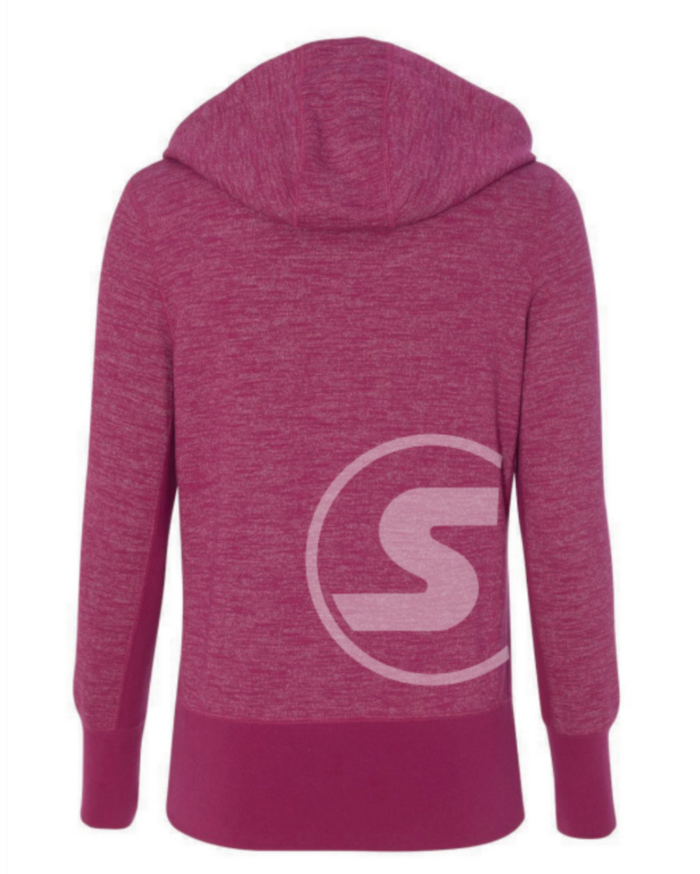 WOMEN'S SOUTH OF THE BORDER ZIP-UP HOODIE IN BRILLIANTE ROSA