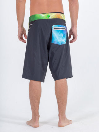 Sexy Brand Men's Boardshort Lightning Black back view