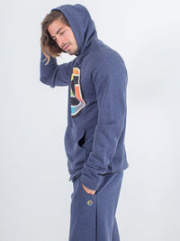men's hoodie sexy brand big s color heather navy