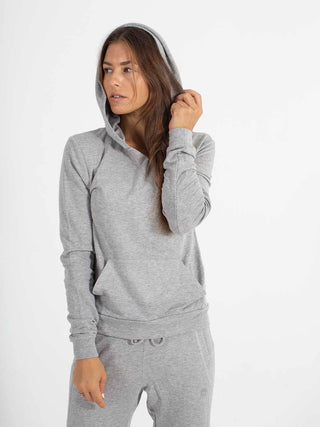 Sexy Brand Women's Softie Hoodie Pull Over Gray Organic Cotton